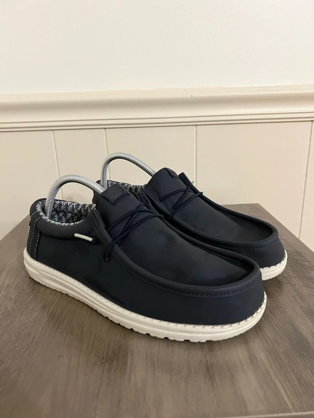 Hey Dude Men’s Navy Blue Wally Classic Slip On Shoes Size M9